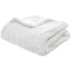 Plaid fourrure manoir blanc 120X160