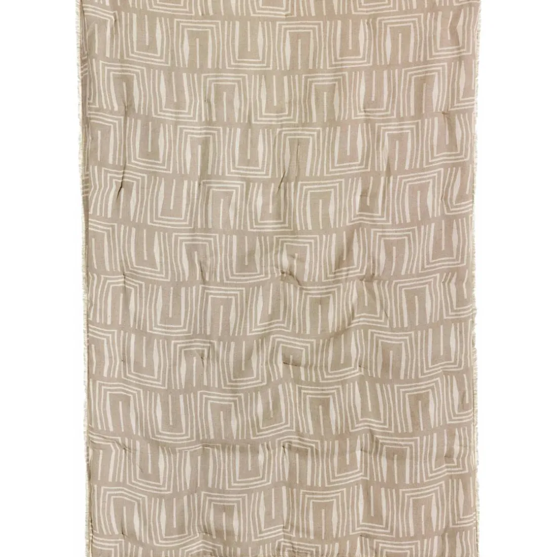 Plaid imprimé TINA Naturel 135 x 200