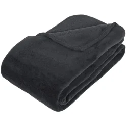 Plaid Kiesa 230x180cm - Gris anthracite