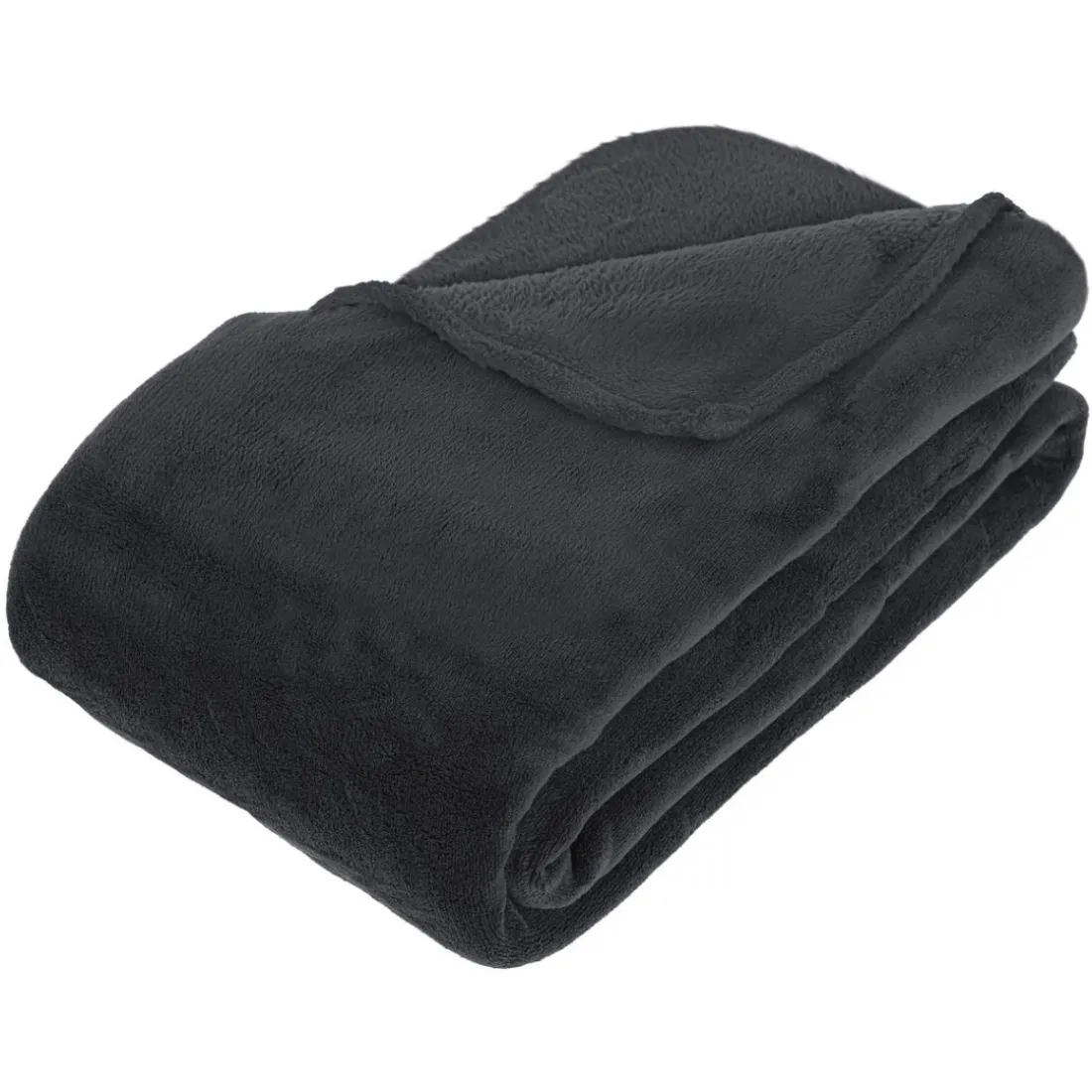Plaid Kiesa 230x180cm - Gris anthracite
