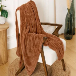 Plaid Opal 170x130cm - Terracotta