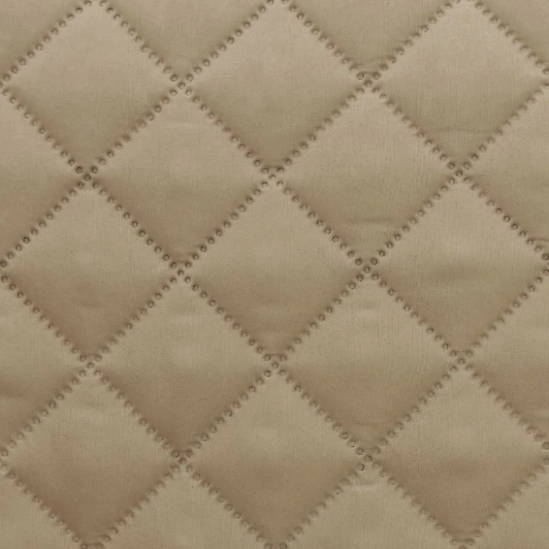 Plaid piquage carreaux Becquet - Beige
