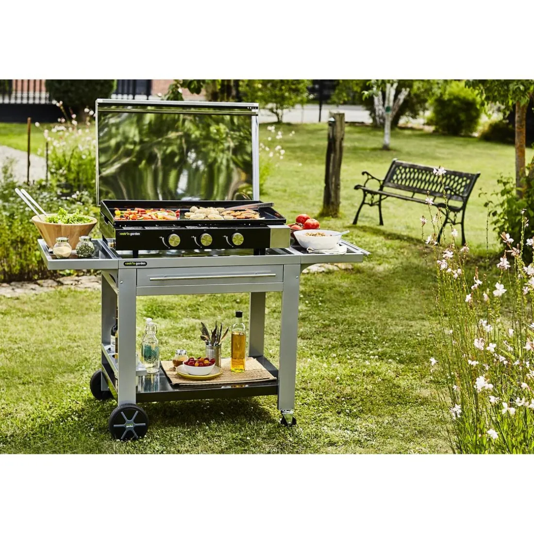 Plancha gaz à poser FINESTA 3 Brûleurs
