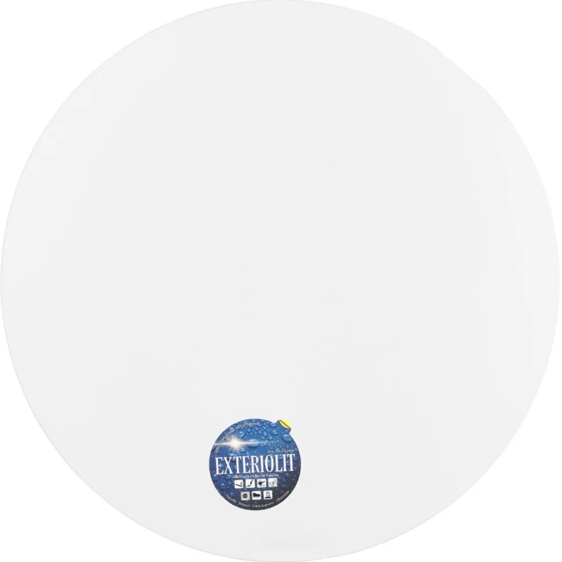 Plateau de table 'LIMULE' rond blanc