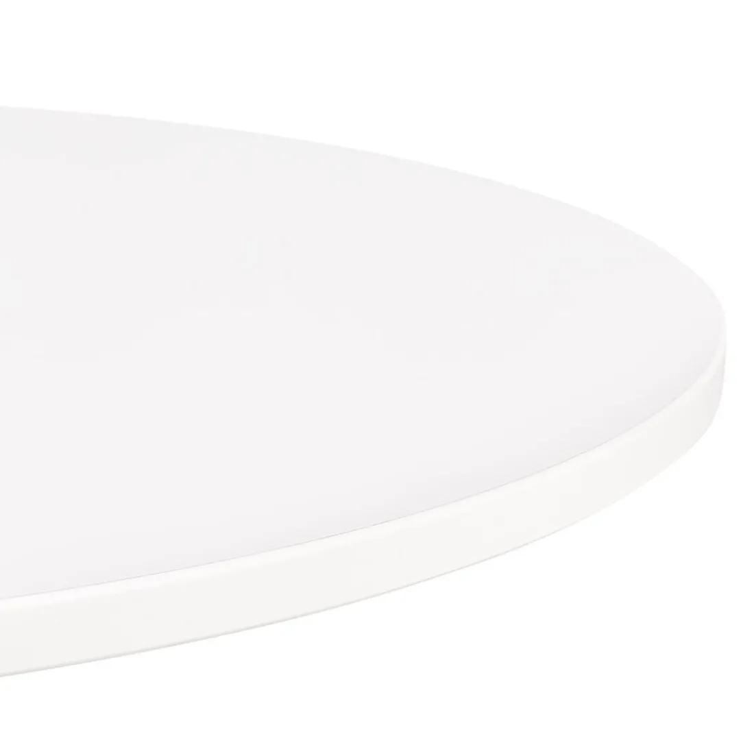 Plateau de table 'LIMULE' rond blanc