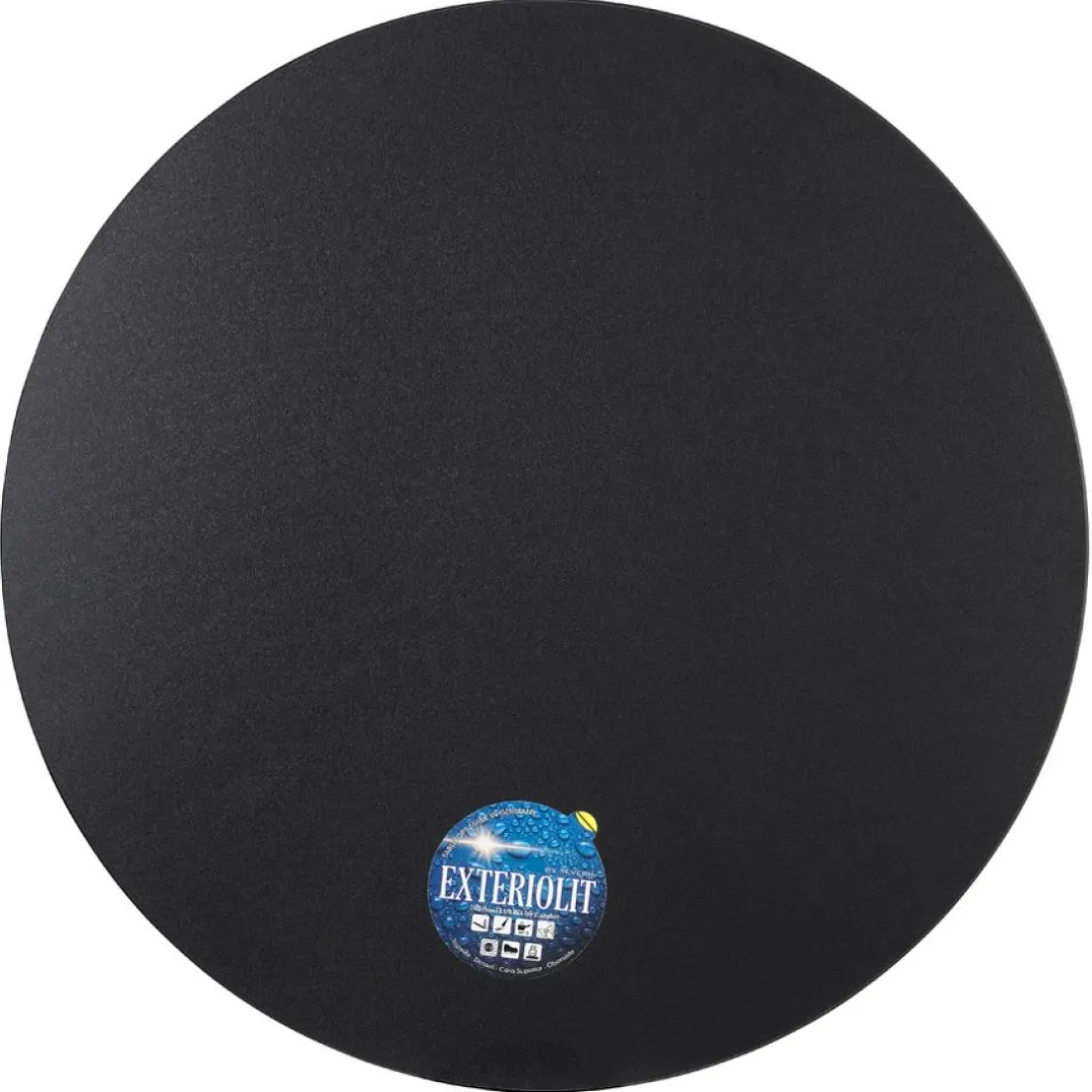 Plateau de table 'LIMULE' rond noir