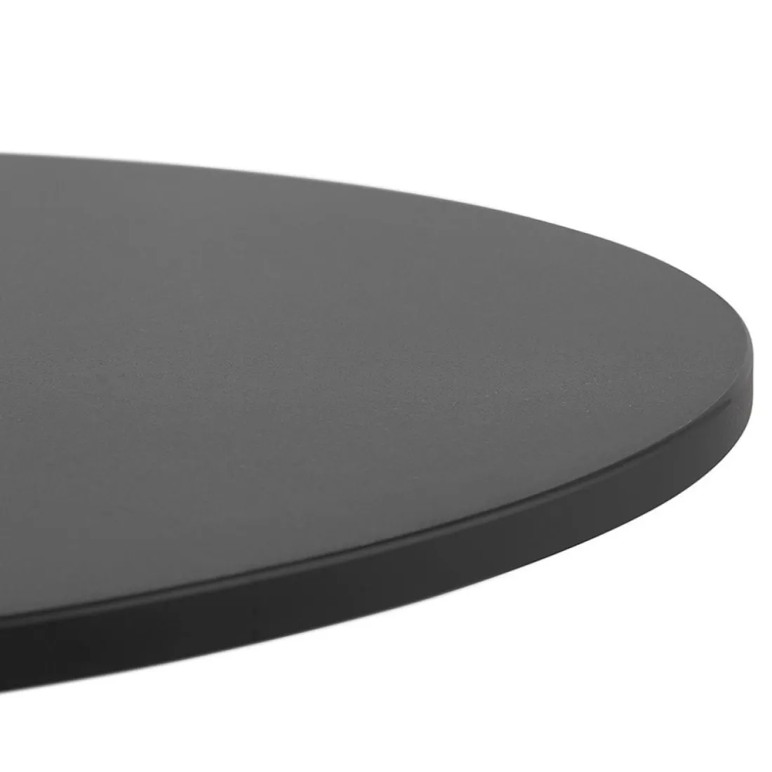Plateau de table 'LIMULE' rond noir