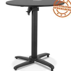 Plateau de table 'LIMULE' rond noir