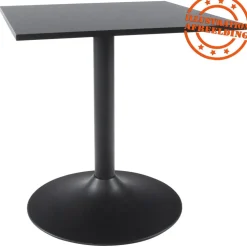 Plateau de table noir carré 'SPANO'