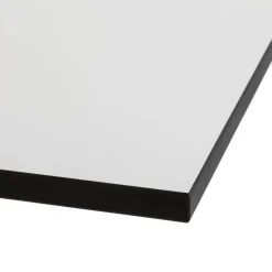 Plateau de table 'PLANO' carré blanc en résine compressée