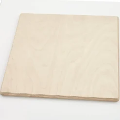 Plateau de table 'PLANO' carré blanc en résine compressée