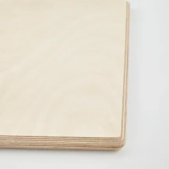 Plateau de table 'PLANO' carré blanc en résine compressée