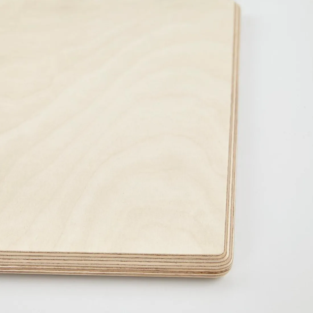 Plateau de table 'PLANO' carré blanc en résine compressée