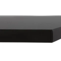 Plateau de table 'PLANO' carré noir en résine compressée