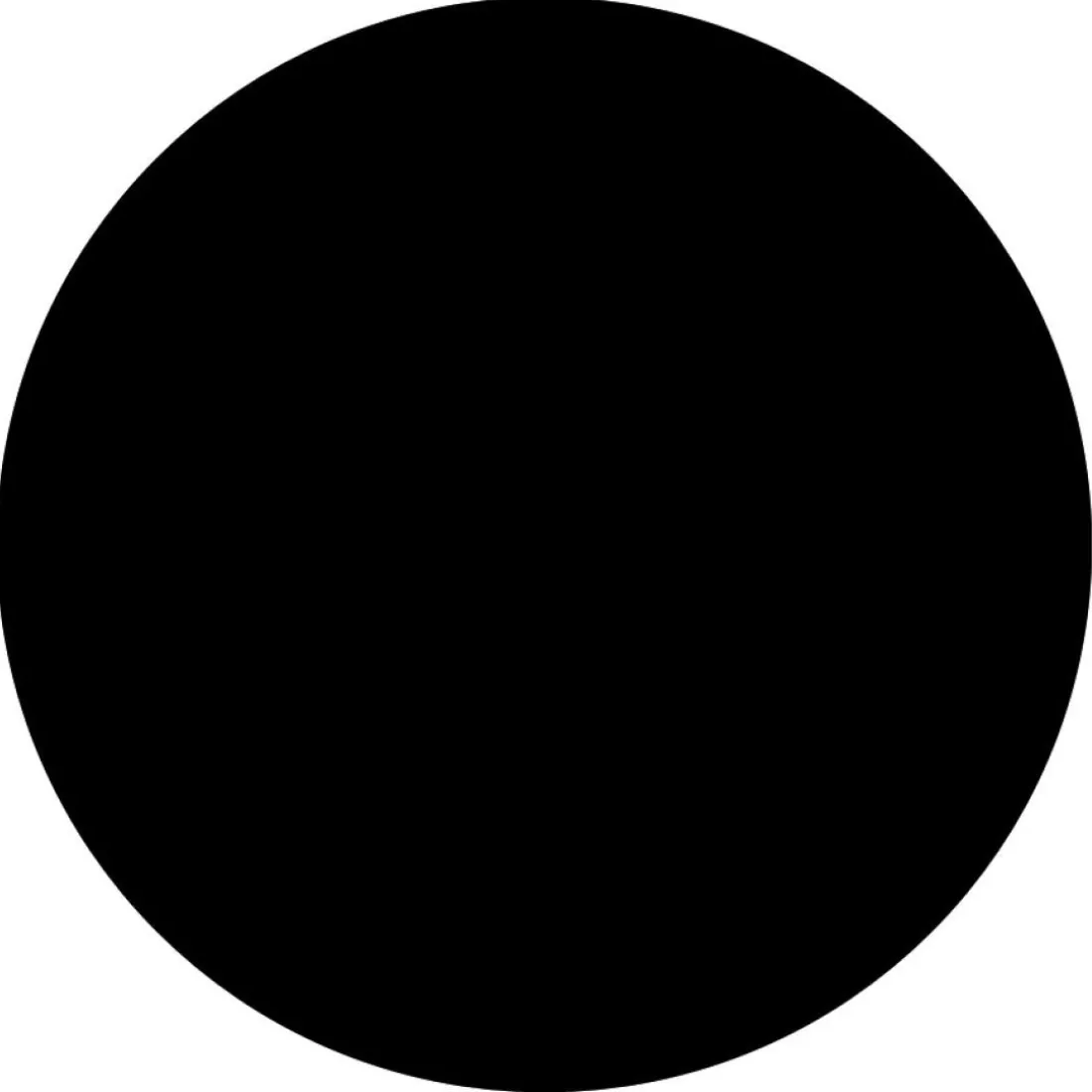 Plateau de table rond noir 'RINGO'