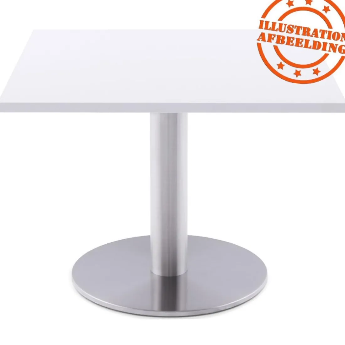 Plateau de table 'SPANO' blanc carré