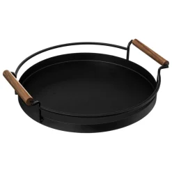 Plateau rond 36cm noir