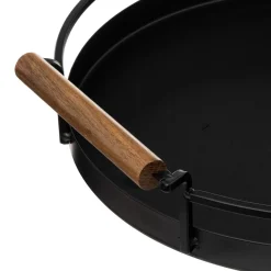 Plateau rond 36cm noir
