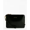 Pochette Noire Zip doré