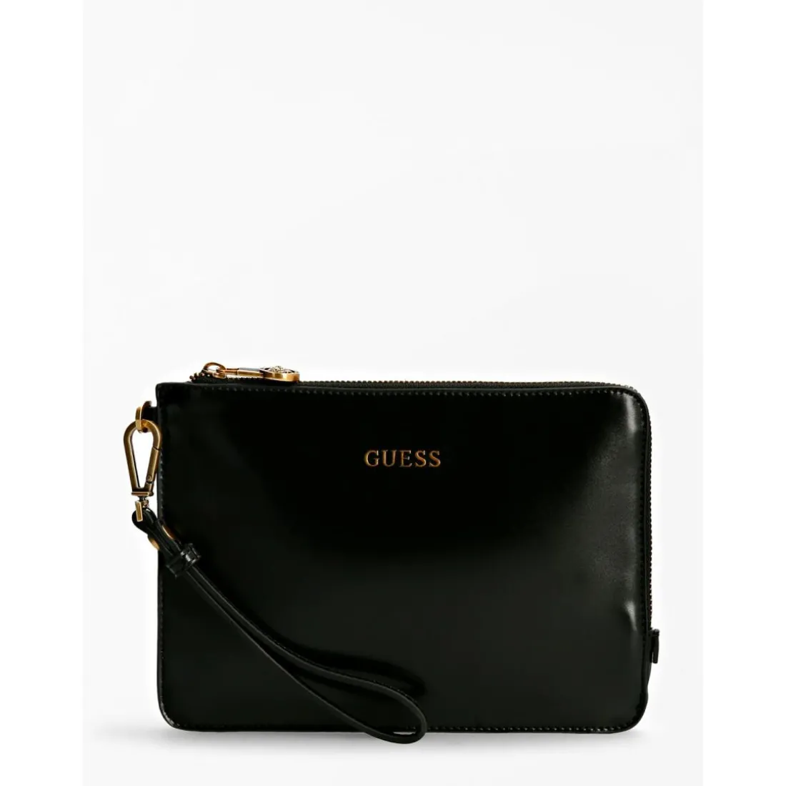 Pochette Noire Zip doré