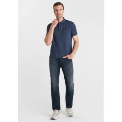 Polo ARIEL bleu Kai en coton