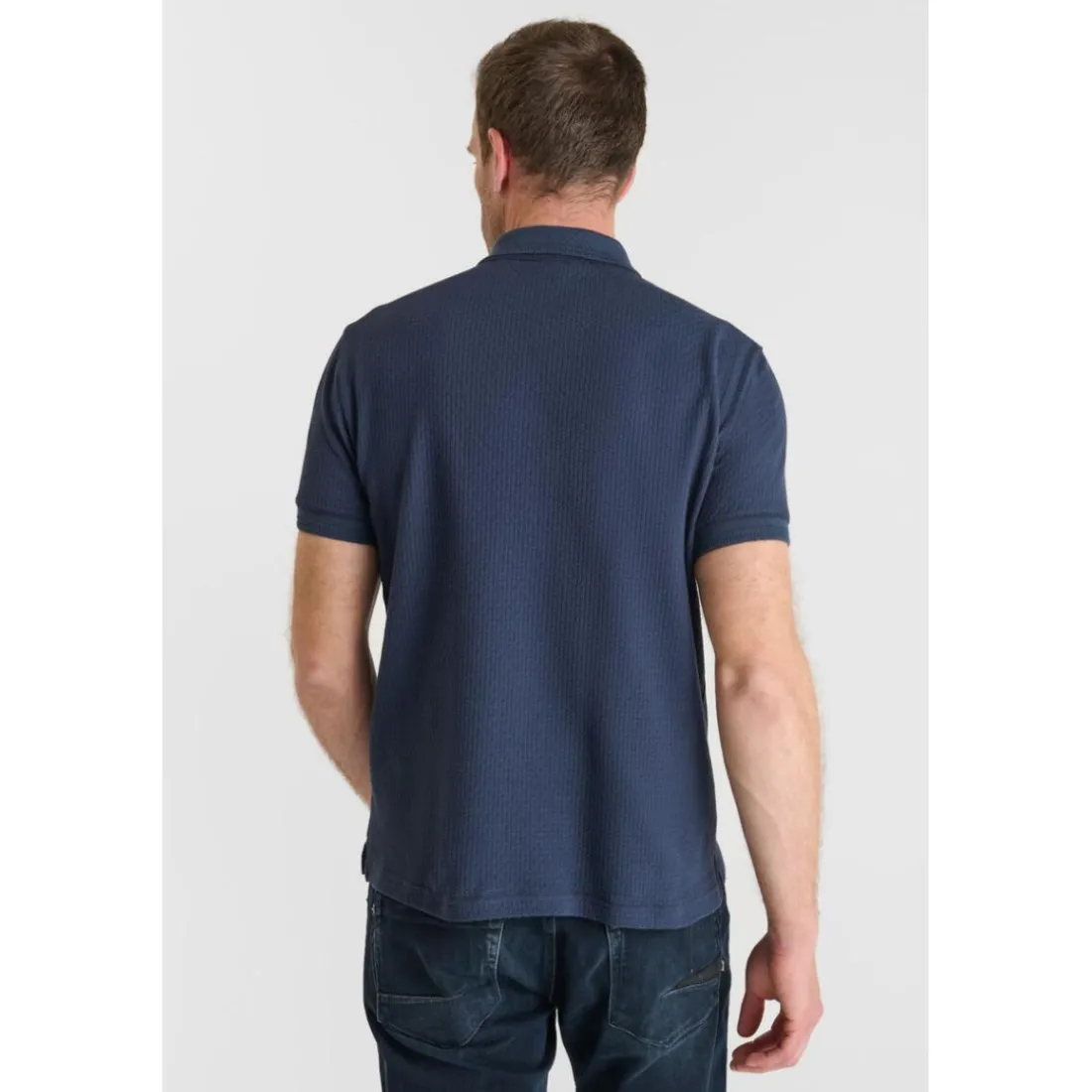 Polo ARIEL bleu Kai en coton