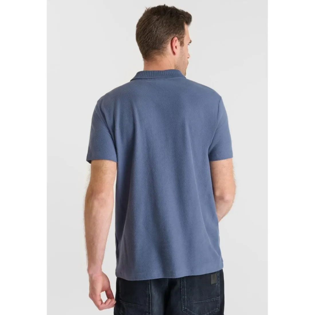 Polo CERLO bleu en coton Marc