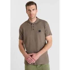 Polo CERLO marron en coton Leif