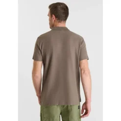 Polo CERLO marron en coton Leif