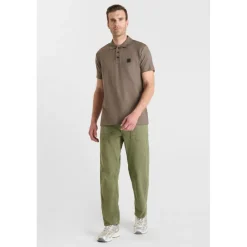 Polo CERLO marron en coton Leif