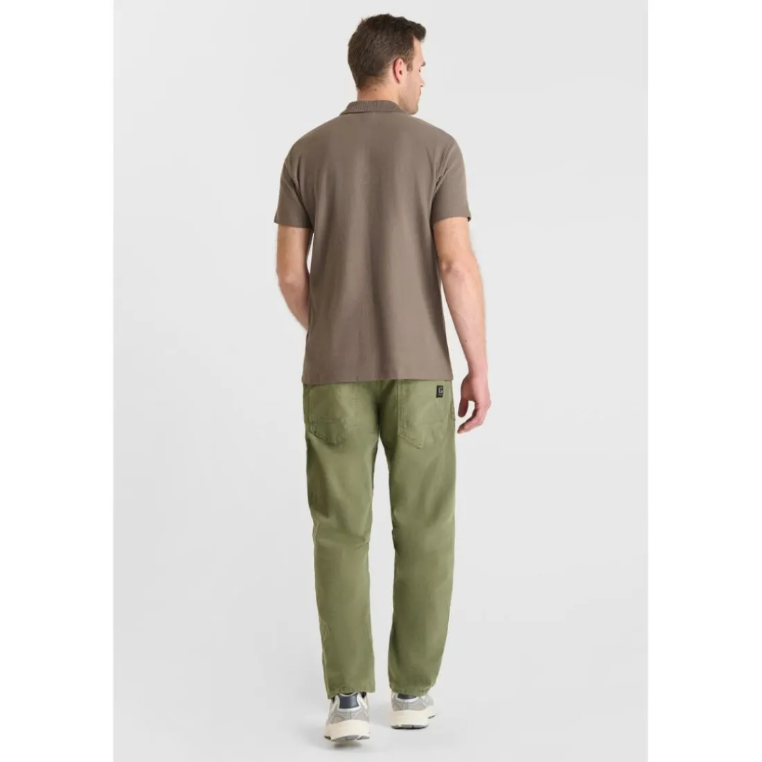 Polo CERLO marron en coton Leif
