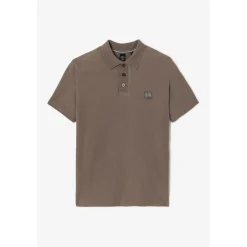 Polo CERLO marron en coton Leif