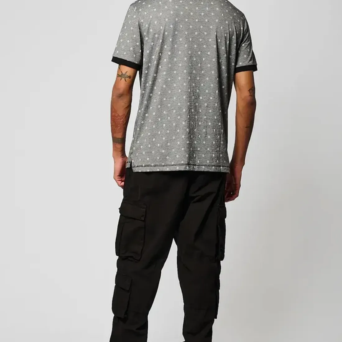 Polo M Courtes BULL Black noir