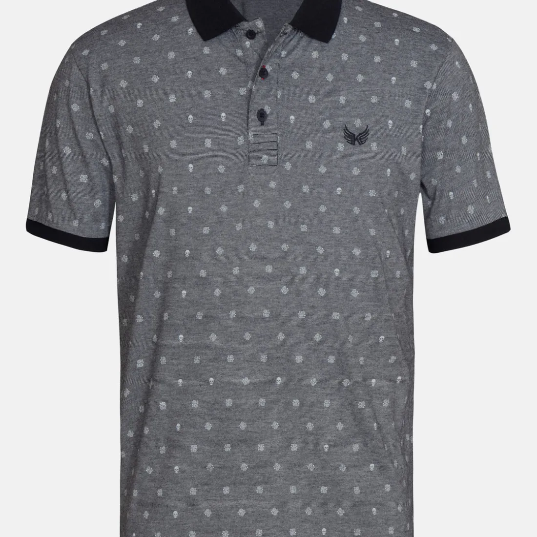 Polo M Courtes BULL Black noir