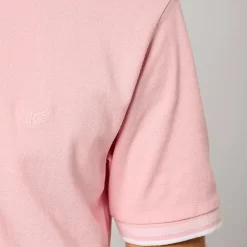 Polo M Courtes en coton JAROD Pink rose