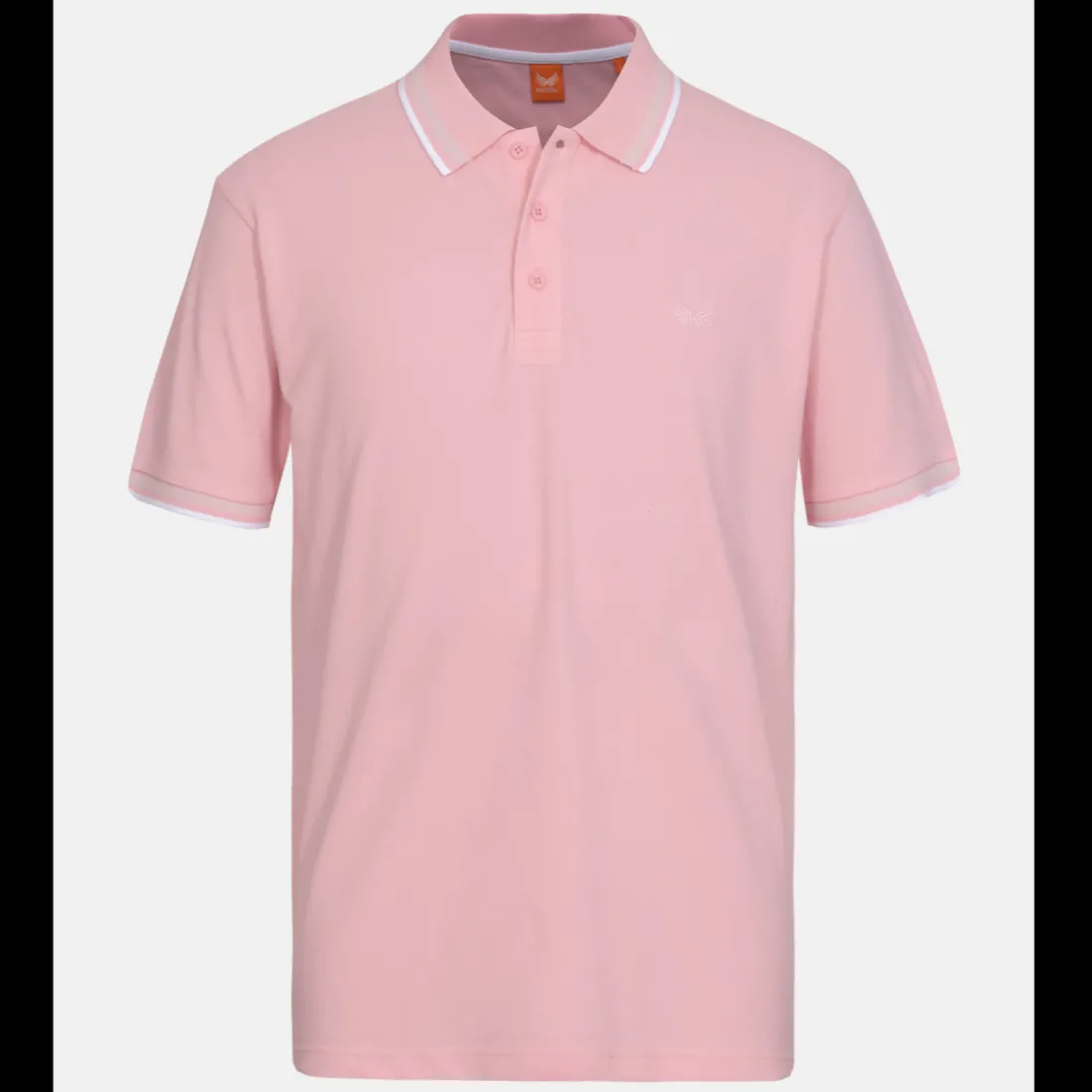 Polo M Courtes en coton JAROD Pink rose