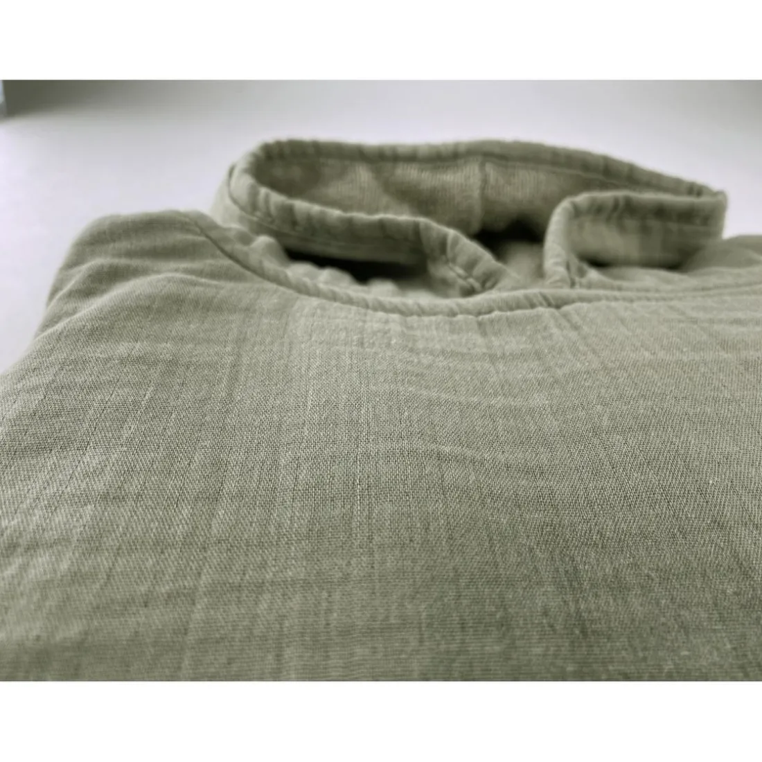Poncho 1 et 2 ans en Coton Vert