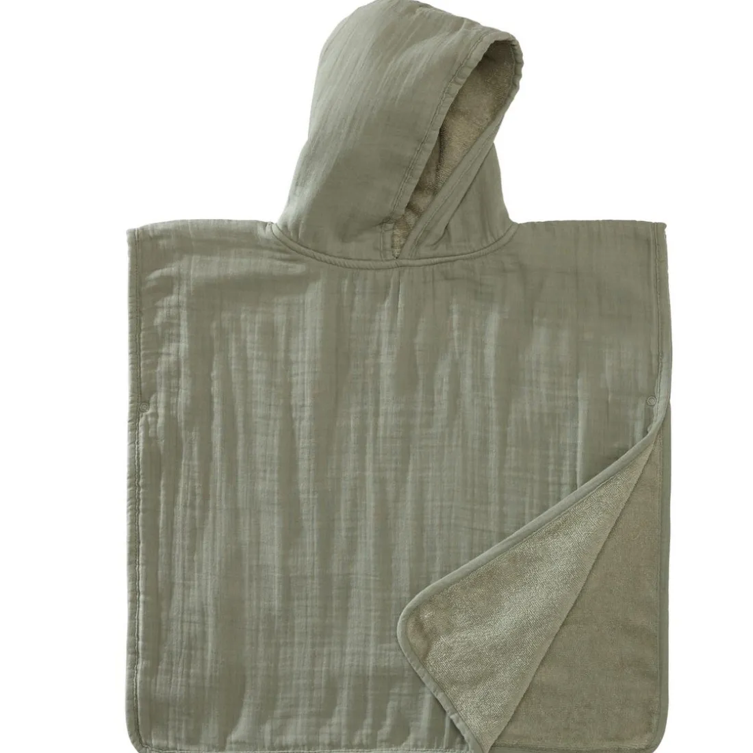 Poncho 1 et 2 ans en Coton Vert
