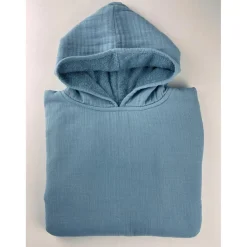 Poncho 1 et 2 ans en Coton Bleu