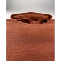 Poncho 1 et 2 ans en Coton Marron noisette