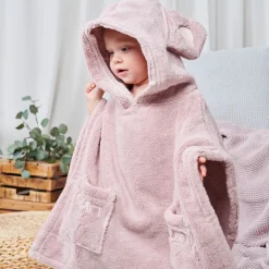Poncho de Bain Enfants Dusty Rose