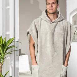 Poncho De Bain Unisexe S/M Sand