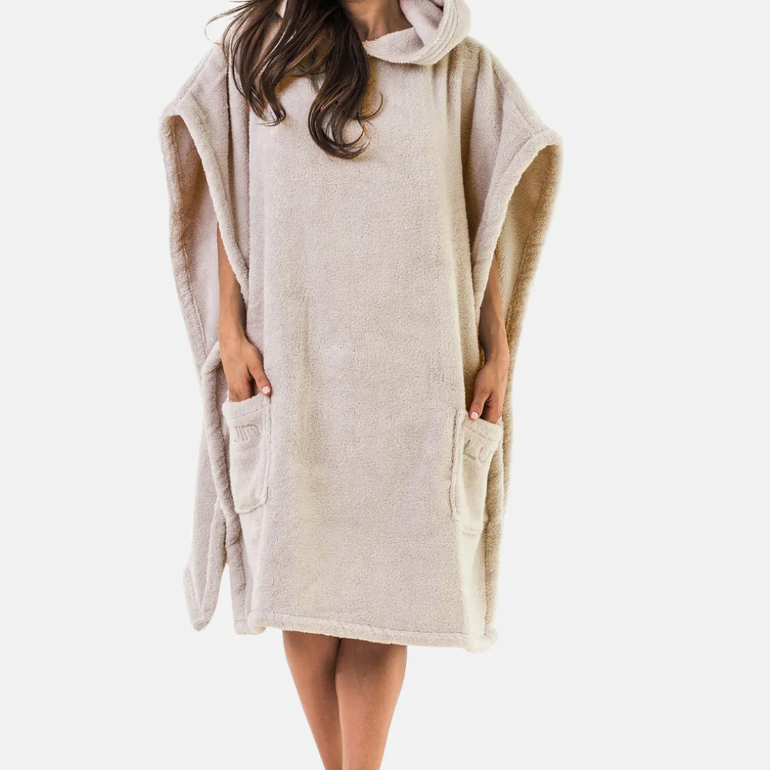 Poncho De Bain Unisexe S/M Sand