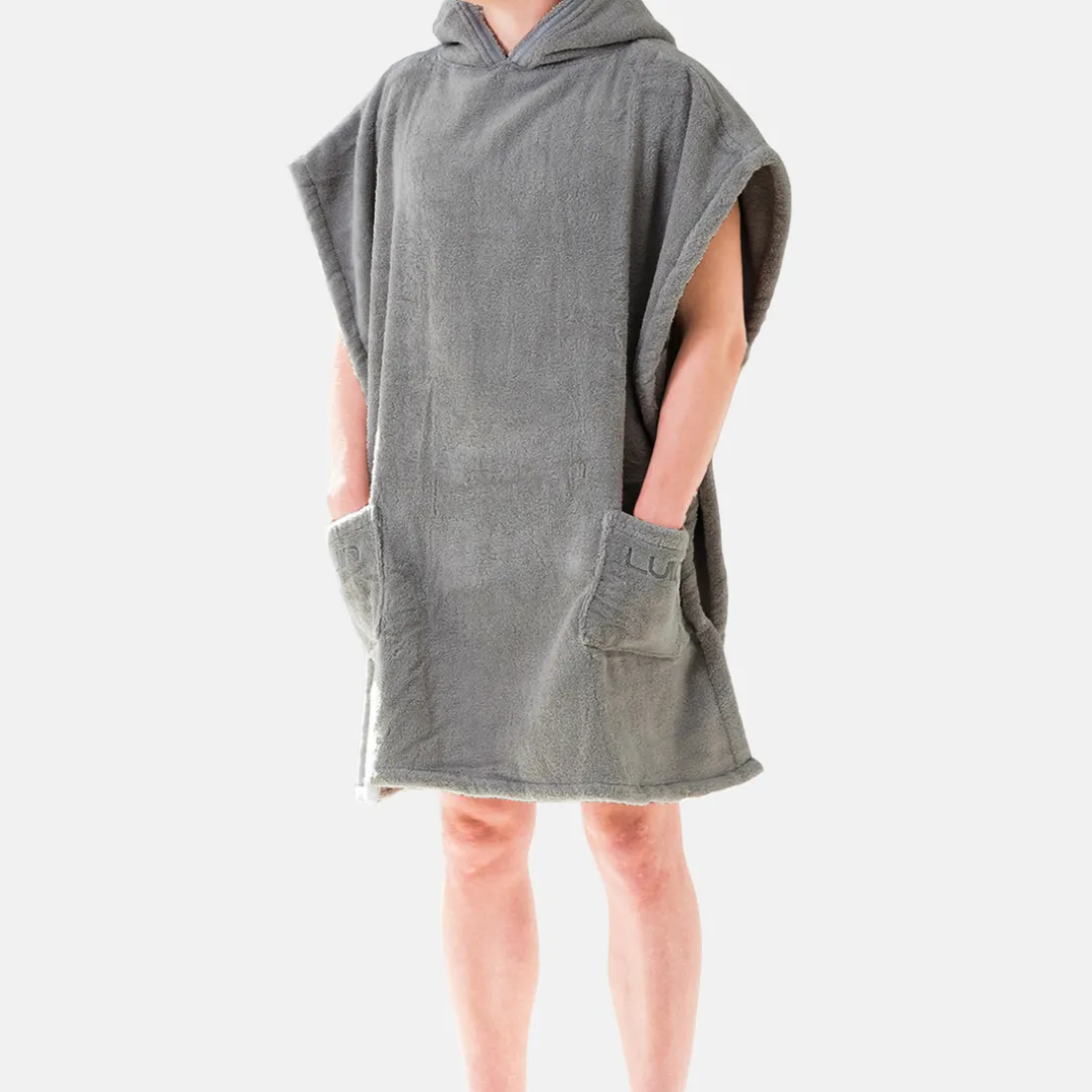 Poncho De Bain Unisexe S/M Granite