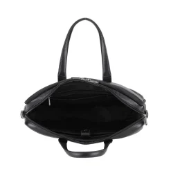 Porte document noir en cuir