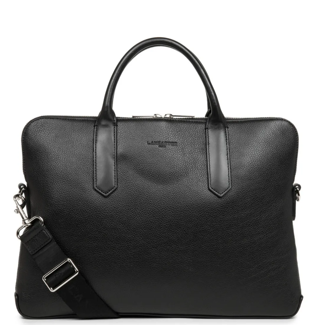 Porte Documents Zippé Noir MILANO Homme en cuir