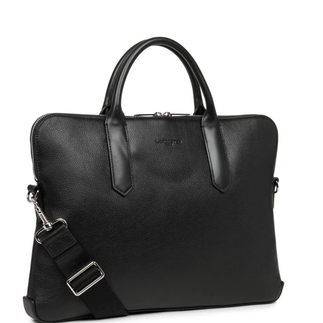 Porte Documents Zippé Noir MILANO Homme en cuir