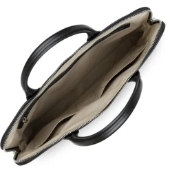 Porte Documents Zippé Noir MILANO Homme en cuir