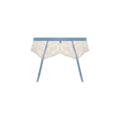 Porte jarretelle - Blanc/Bleu