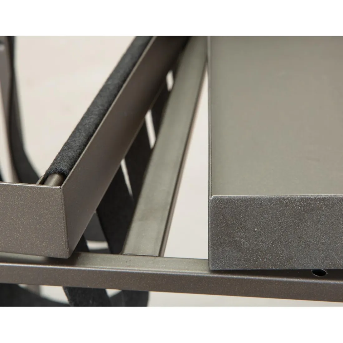 Porte magazines en Métal et Feutre Gris Anthracite MAGGA